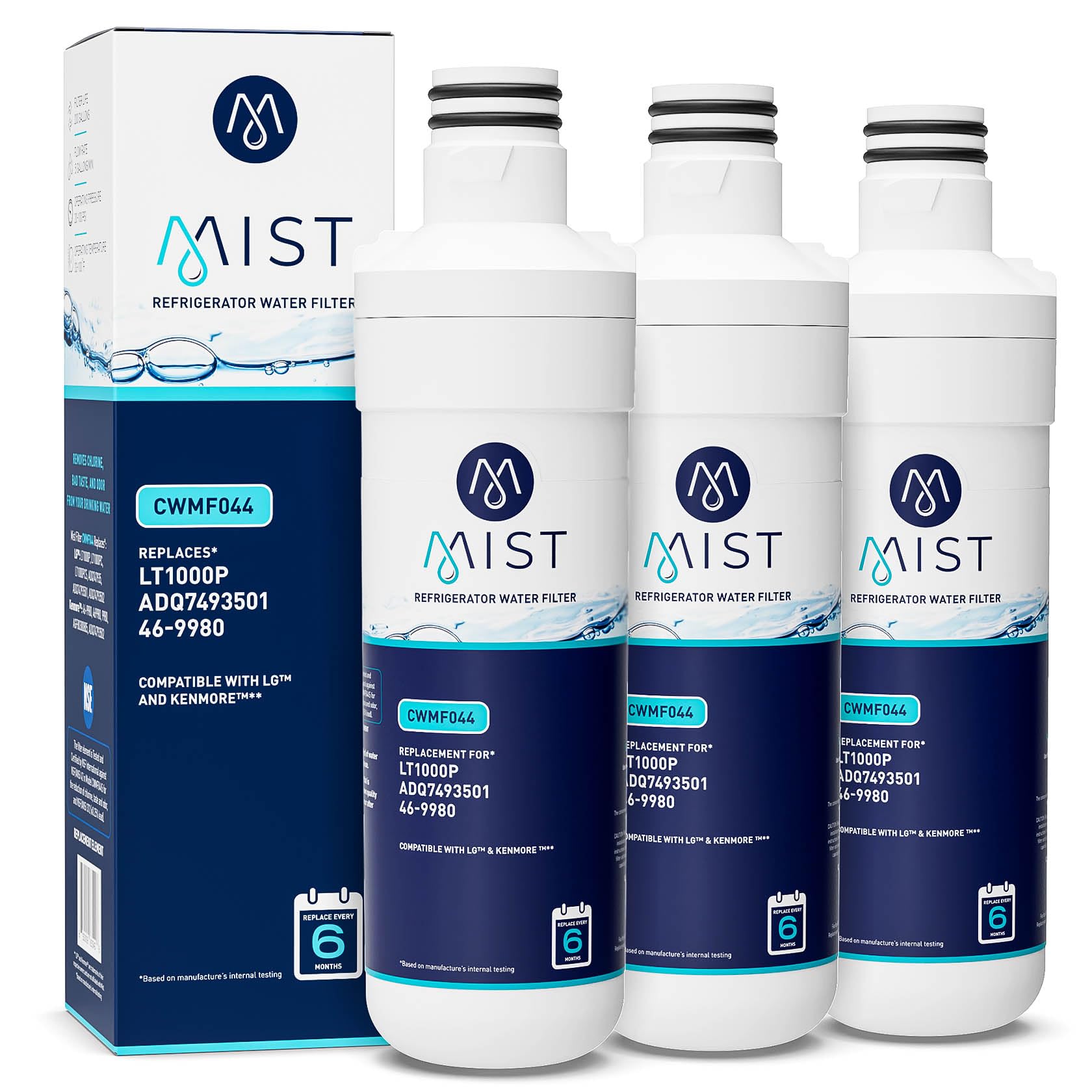冷凍4L10 ML35 ADL20 Amazon.com: Mist ADQ74793501 Refrigerator Water Filter Replacement
